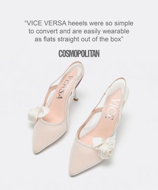 Beyaz Blossom Topuklu Ayakkabılar