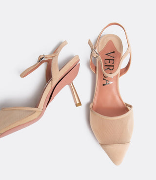 Bej File Günlük Topuklu