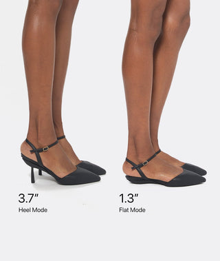 Siyah Günlük Topuklu