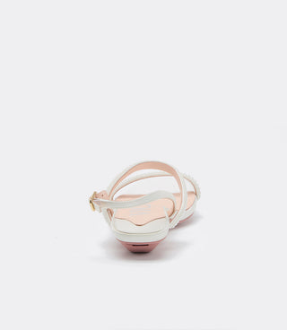 Beyaz İnci Renkli Brooklyn Sandalet