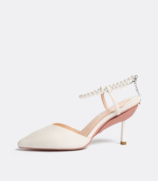 Beyaz İnci Publicist Topuklu